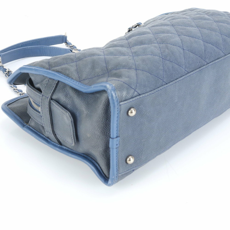 香奈兒女正品系列絎縫魚子醬皮革手提包-3