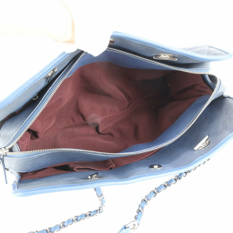 香奈兒女正品系列絎縫魚子醬皮革手提包-7