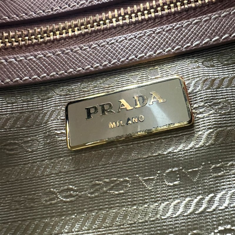 【美收精品】PRADA粉色手提包 C-161【隔月月中將轉賣至日本 上架期限30天】-12
