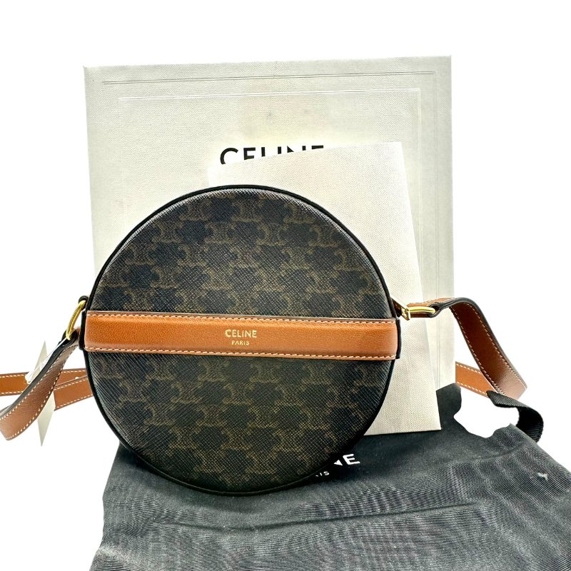 【美收精品】CELINE 老花圓餅單肩包 C-165【隔月月中將轉賣至日本 上架期限30天】-9