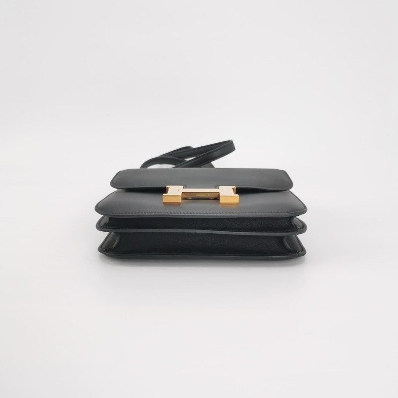 💕Hermes mini Constance 康康19/黑色玫瑰金/全新閒置美品-1