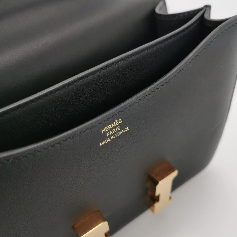 💕Hermes mini Constance 康康19/黑色玫瑰金/全新閒置美品-2
