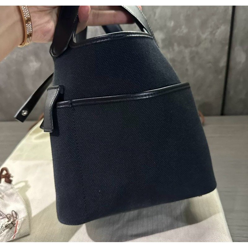 💕Hermes 愛馬仕 cargo picotin 菜籃子/黑銀款/近全新美品-2