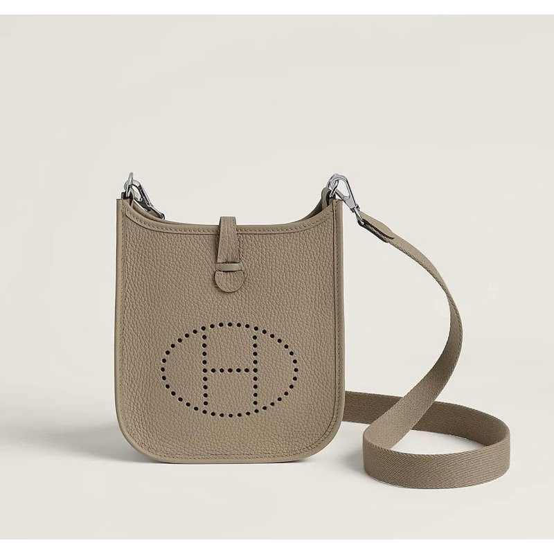 💕Hermes 愛馬仕 依芙琳 mini Evelyne 16 瑪爾法色/全新全配-0