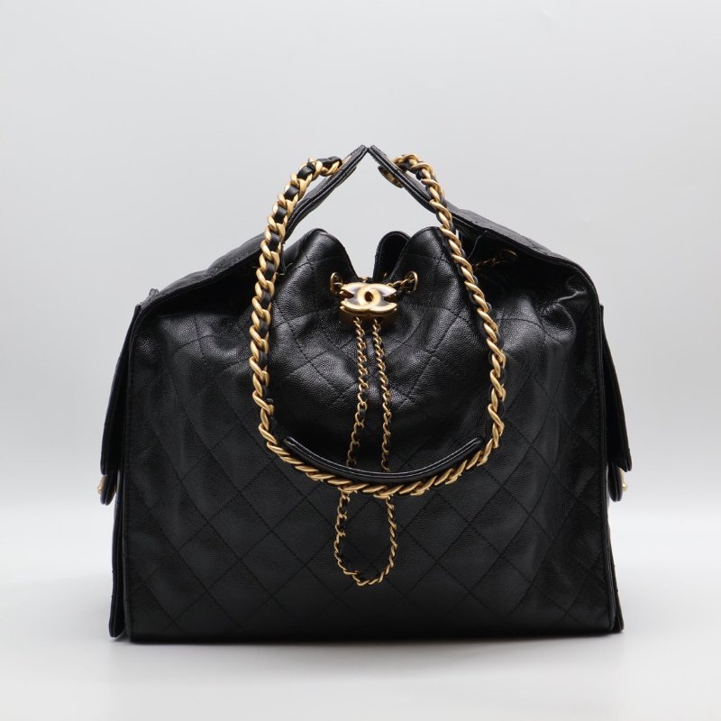 CHANEL 25 Hobo bag - 中號黑金-0
