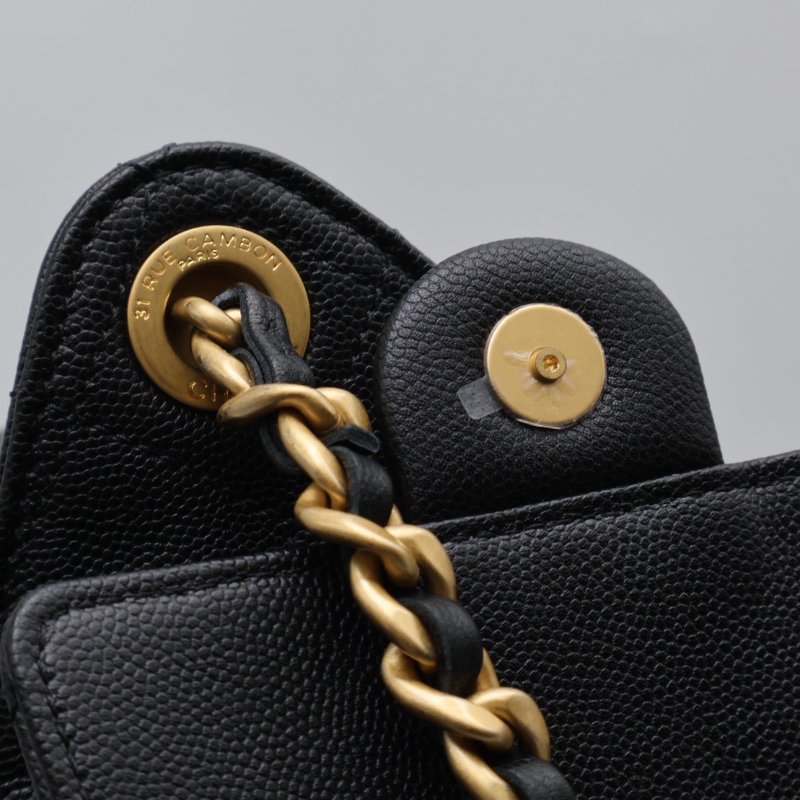 CHANEL 25 Hobo bag - 中號黑金-10