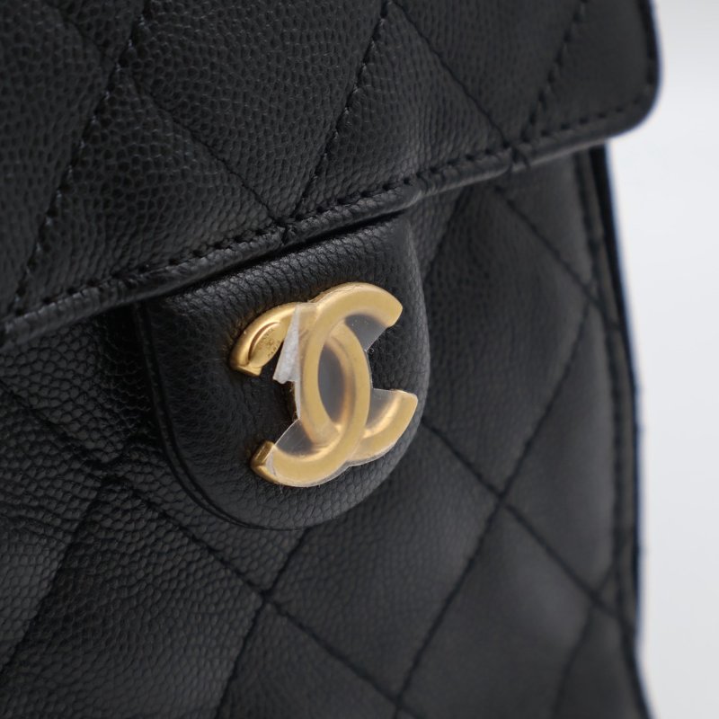 CHANEL 25 Hobo bag - 中號黑金-13