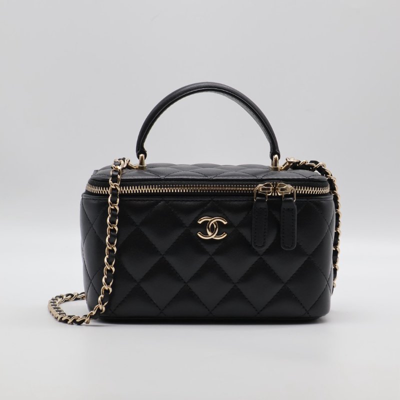 CHANEL Handle長盒子 - 黑金31開-0