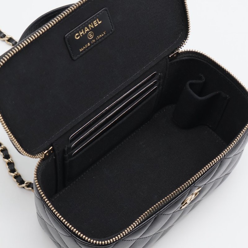 CHANEL Handle長盒子 - 黑金31開-2