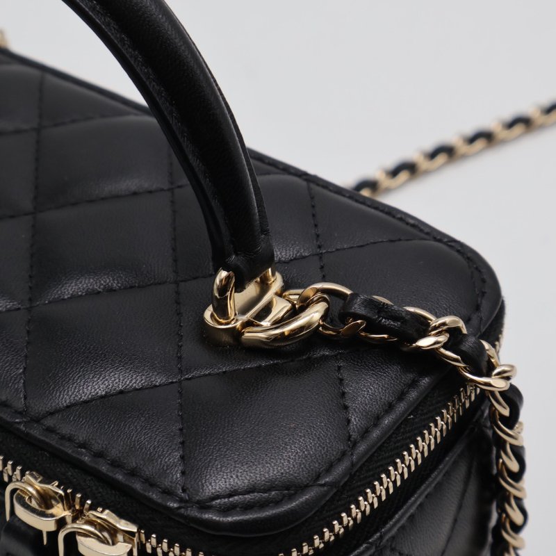 CHANEL Handle長盒子 - 黑金31開-4