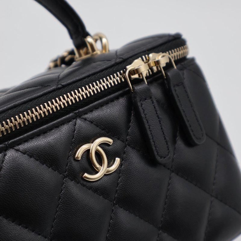 CHANEL Handle長盒子 - 黑金31開-6