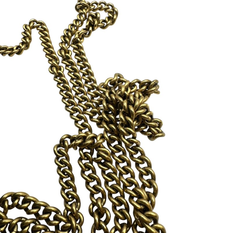 【美收精品】Gucci 黑金全皮鏈條肩背包 C-166【隔月月中將轉賣至日本 上架期限30天】-6