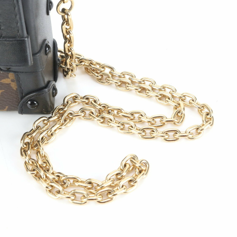 路易威登 Monogram Essential Trunk M68566 女士皮革鏈條單肩包-1