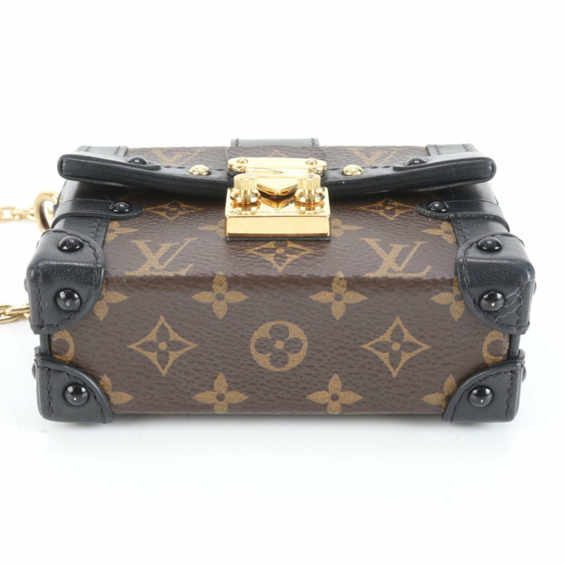 路易威登 Monogram Essential Trunk M68566 女士皮革鏈條單肩包-4