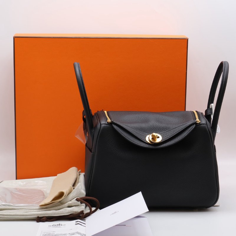 HERMES Lindy 26 - 黑金 B-12