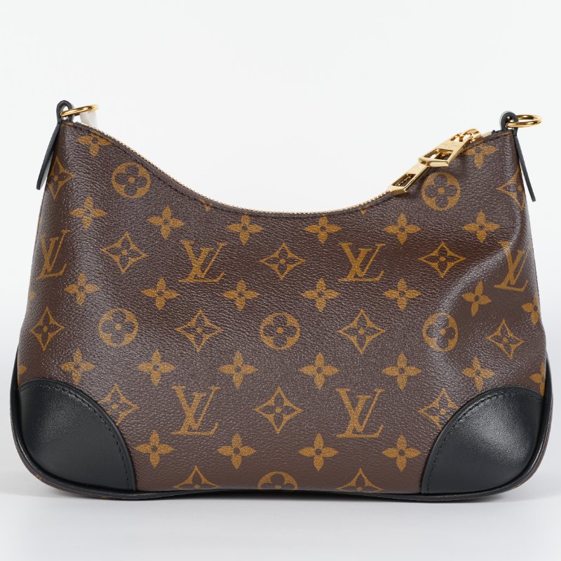 近全新 LouisVuitton/路易威登 Boulogne 黑牛角 肩背包 M45831-2