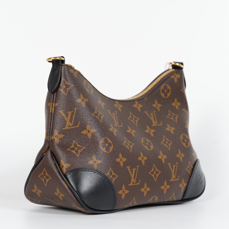 近全新 LouisVuitton/路易威登 Boulogne 黑牛角 肩背包 M45831-3