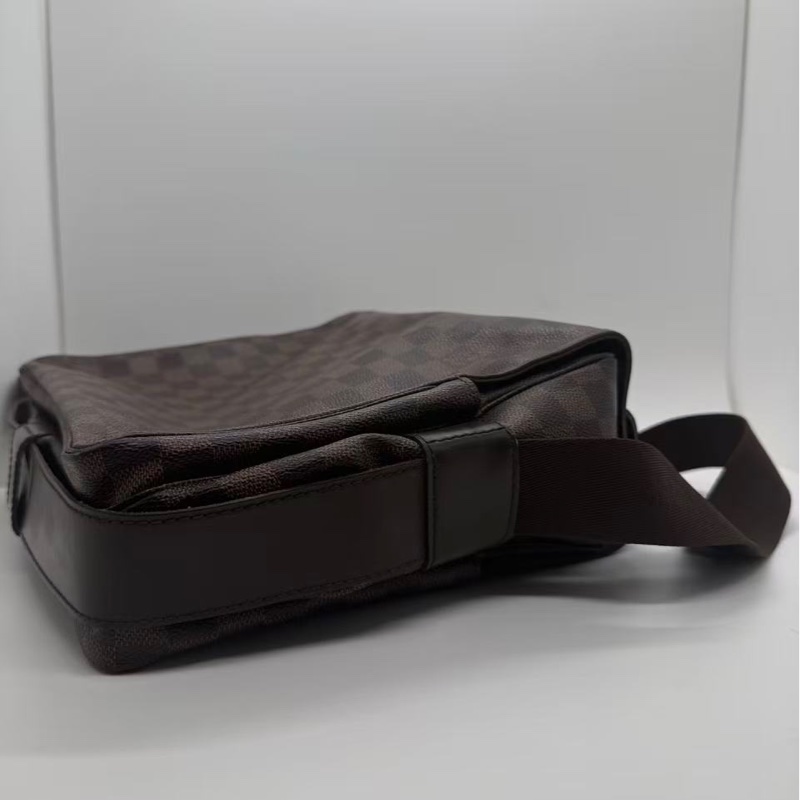 二手LV Naviglio郵差包 棕棋盤格 尺寸27*23cm，包有異味-4