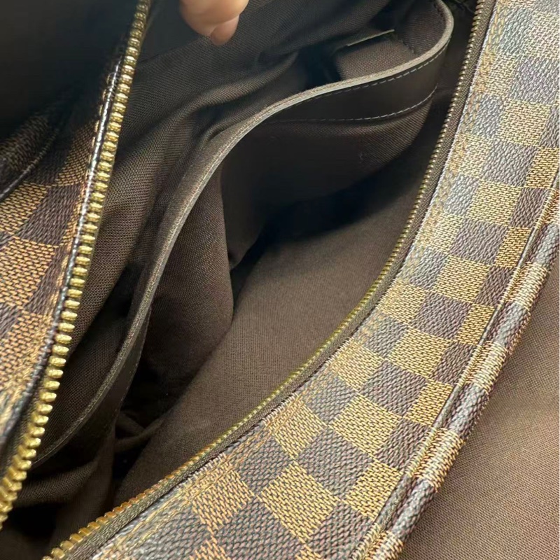 二手LV Naviglio郵差包 棕棋盤格 尺寸27*23cm，包有異味-5
