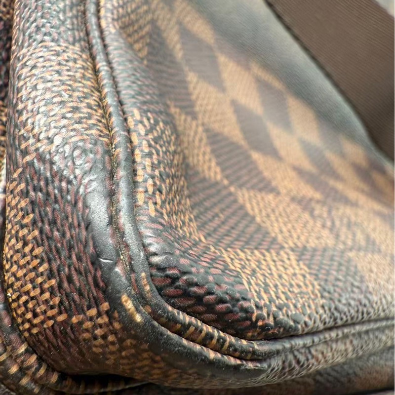 二手LV Naviglio郵差包 棕棋盤格 尺寸27*23cm，包有異味-11