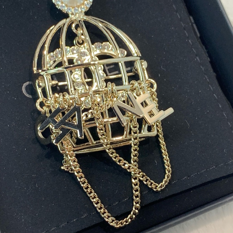 ✨晚會必備❤️‍🔥Chanel金絲雀流蘇鳥籠胸針 Chanel Brooch 24年-2