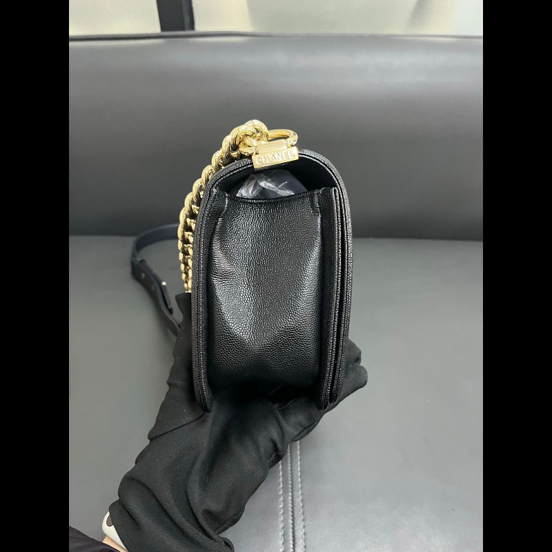 Chanel Leboy medium 
黑金荔枝牛皮-2