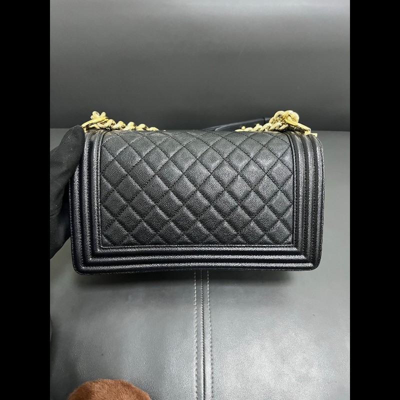 Chanel Leboy medium 
黑金荔枝牛皮-3