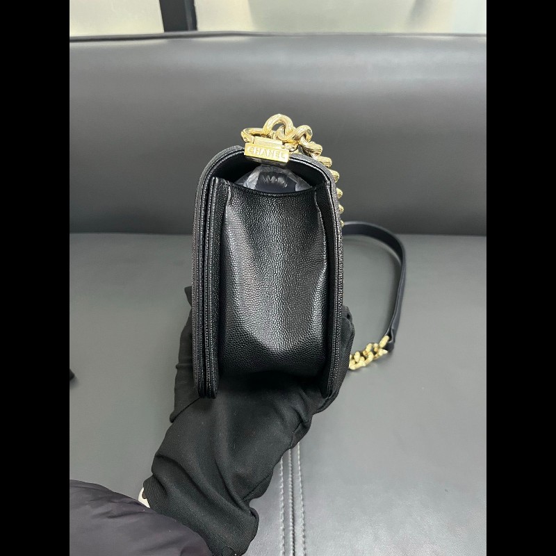 Chanel Leboy medium 
黑金荔枝牛皮-4