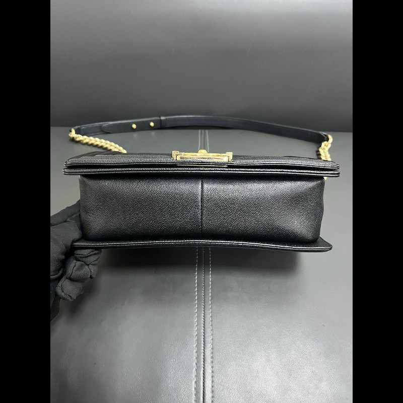 Chanel Leboy medium 
黑金荔枝牛皮-6