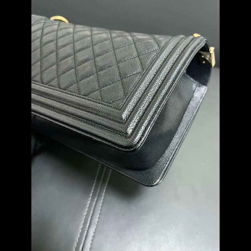 Chanel Leboy medium 
黑金荔枝牛皮-8