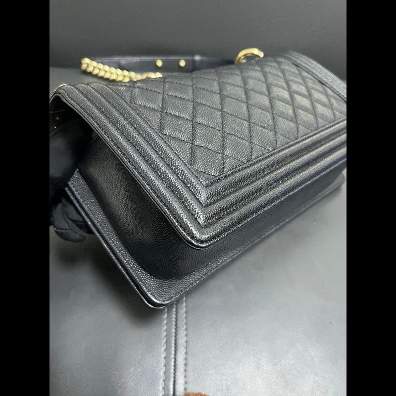 Chanel Leboy medium 
黑金荔枝牛皮-9