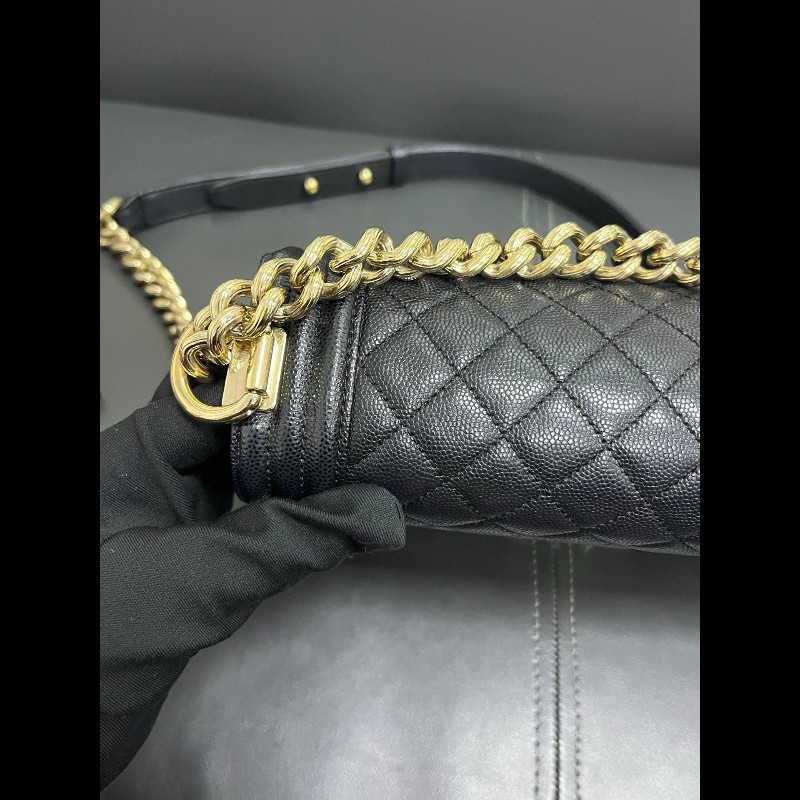 Chanel Leboy medium 
黑金荔枝牛皮-10
