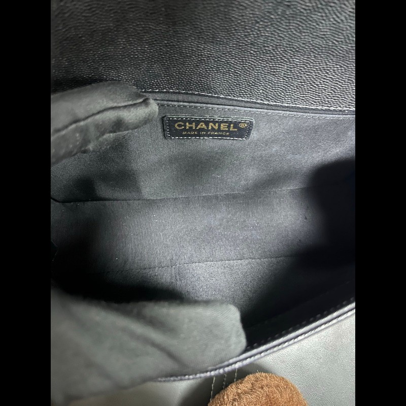 Chanel Leboy medium 
黑金荔枝牛皮-14