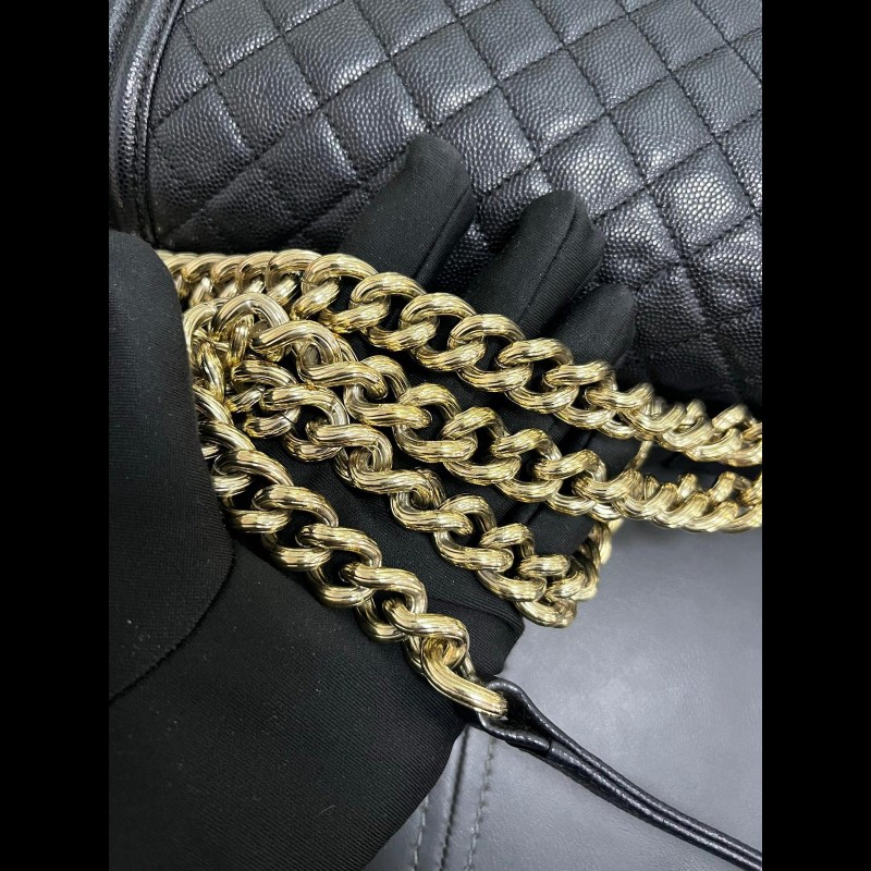 Chanel Leboy medium 
黑金荔枝牛皮-15