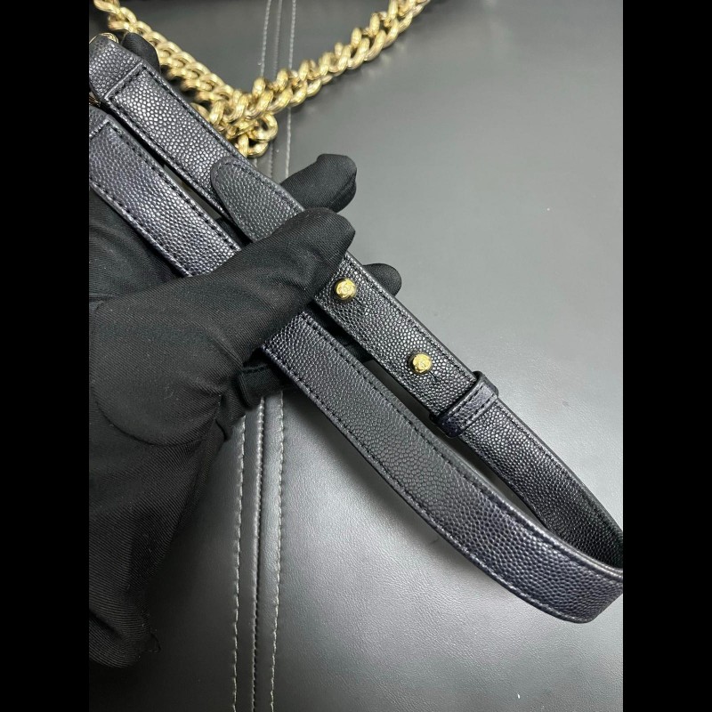 Chanel Leboy medium 
黑金荔枝牛皮-16