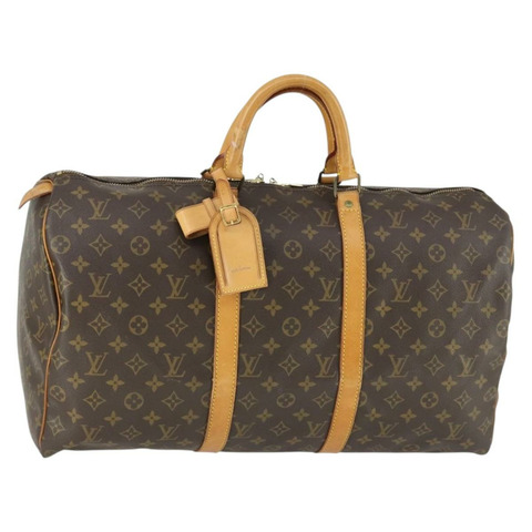 路易威登 Monogram Keepall 50 波士頓包 M41426 LV Auth SW1904