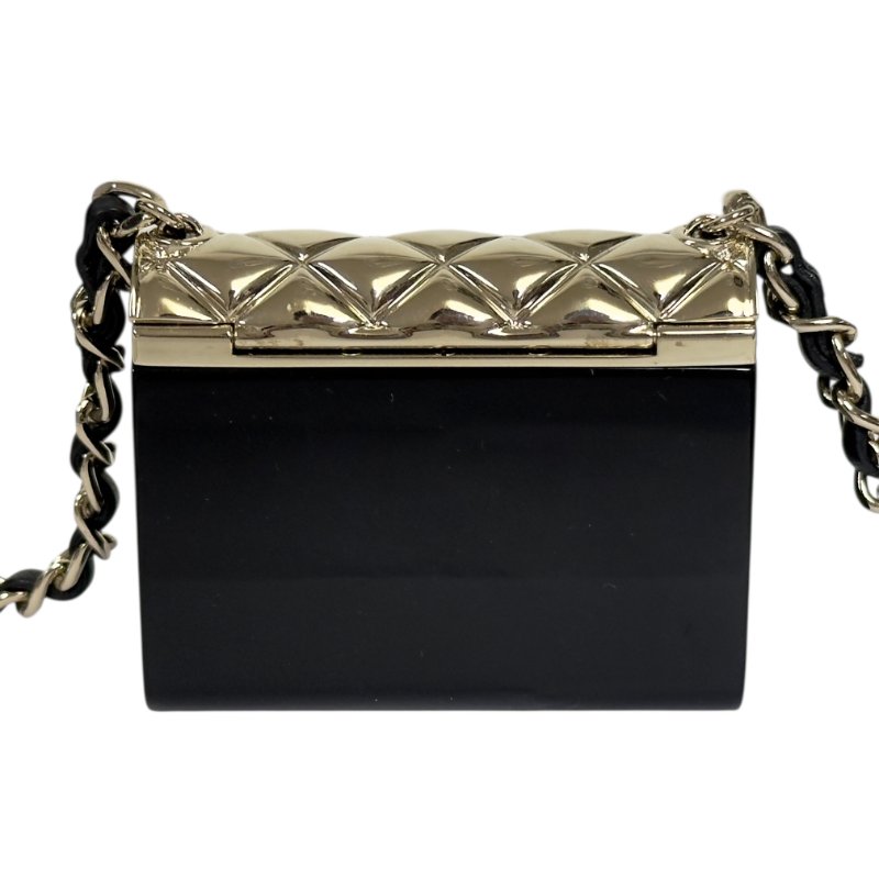 CHANEL 迷你翻蓋包 皮穿鏈 斜揹飾品-5