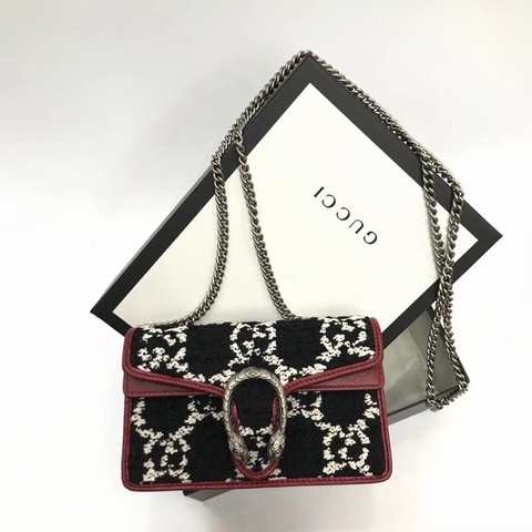 Gucci 女士 GG花呢迷你單肩包均碼碼16.5cm*4.5cm*10cm