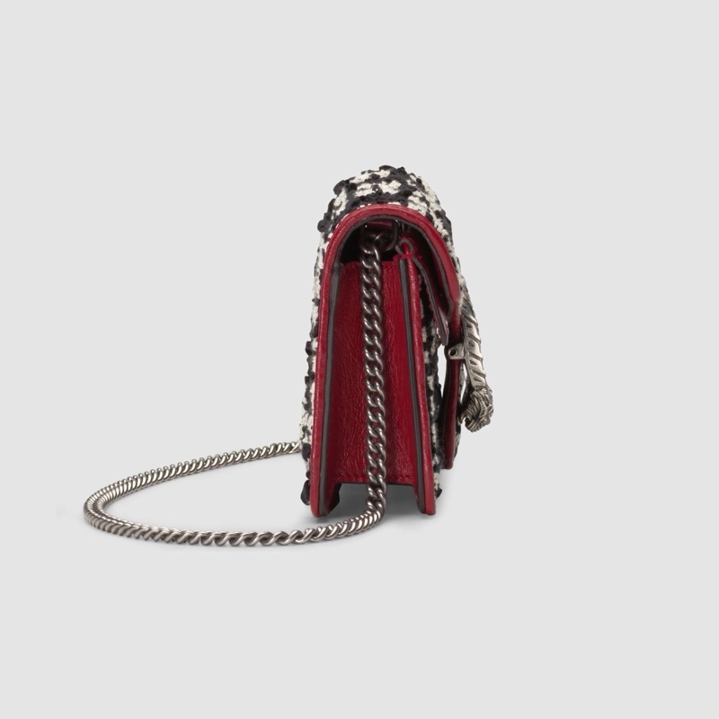 Gucci 女士 GG花呢迷你單肩包均碼碼16.5cm*4.5cm*10cm-4