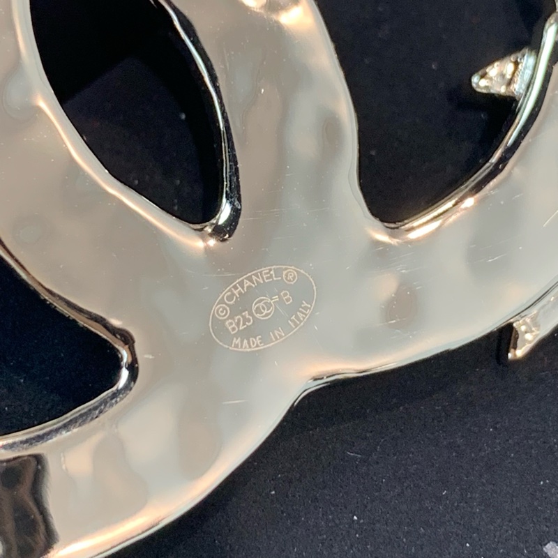 🌟閃閃金色雙子星 雙星chanel logo Chanel brooch 23年刻印-3