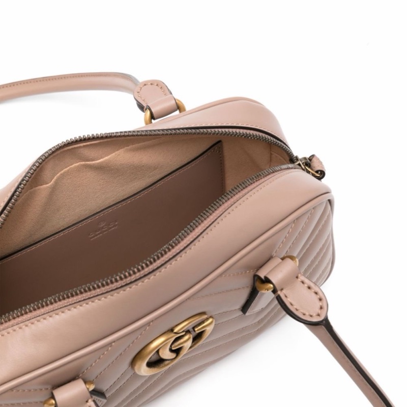 Gucci 女士 GG MARMONT 小號頂部提手包均碼碼小號、25cm*6cm*15cm-2