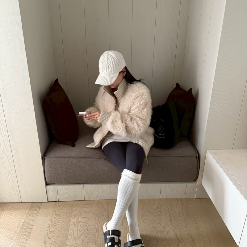 HERMES Chypre 泰迪拖鞋 - 黑 40-1