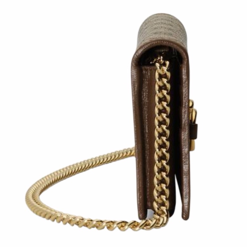 Gucci 女士 Horsebit 1955系列鏈帶錢包均碼碼19cm*4cm*10cm-1