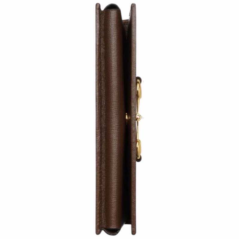 Gucci 女士 Horsebit 1955系列鏈帶錢包均碼碼19cm*4cm*10cm-2