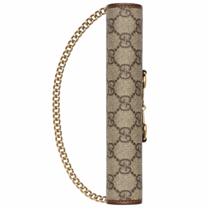 Gucci 女士 Horsebit 1955系列鏈帶錢包均碼碼19cm*4cm*10cm-4