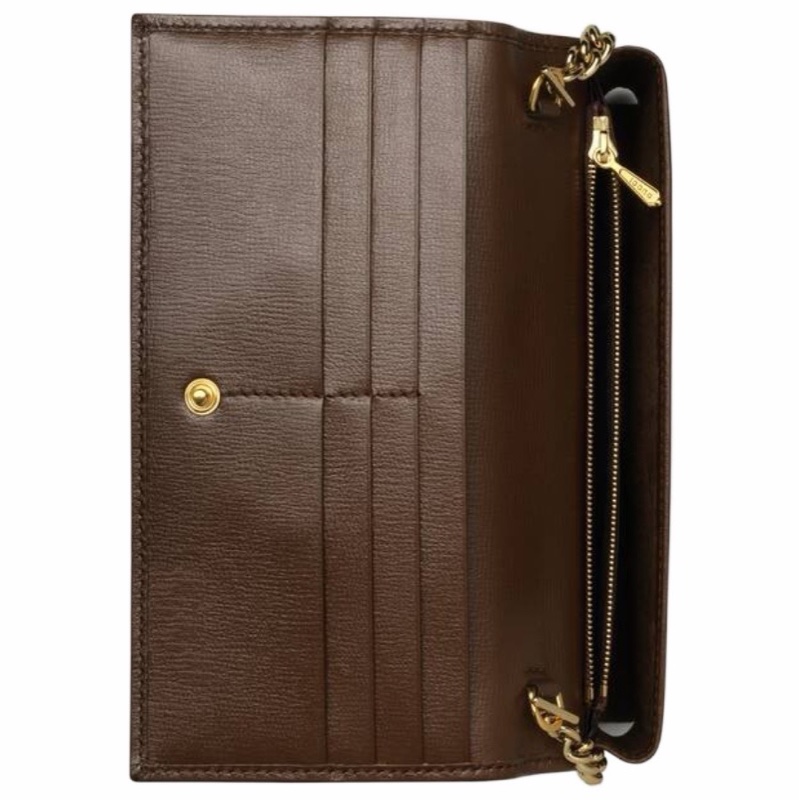 Gucci 女士 Horsebit 1955系列鏈帶錢包均碼碼19cm*4cm*10cm-6