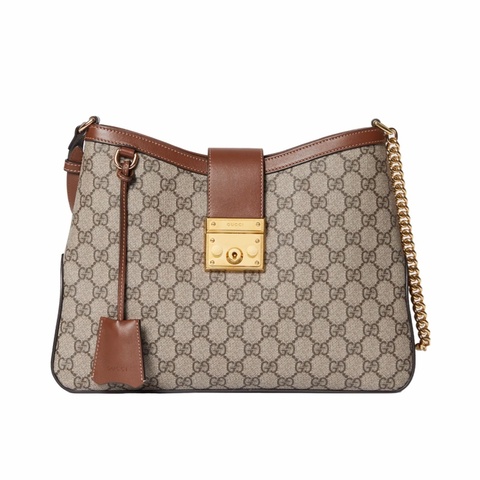 Gucci 女士 PADLOCK GG 中號單肩包均碼碼中號、32.5cm*5.5cm*24cm