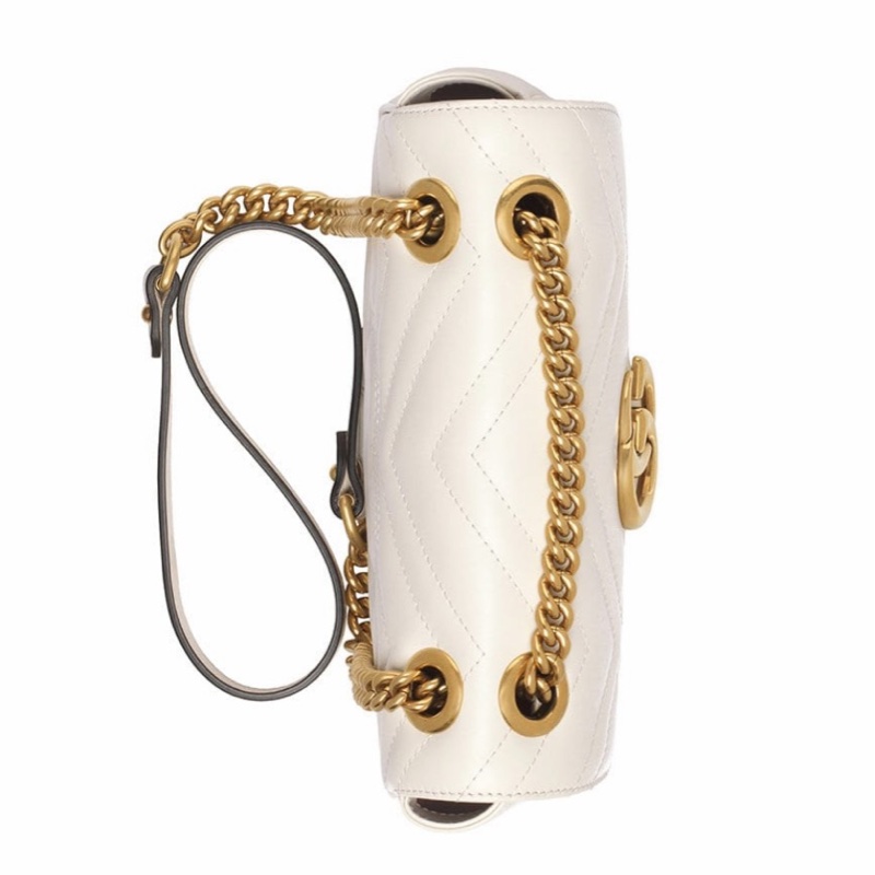 Gucci 女士 GG Marmont系列迷你肩背包均碼碼MINI、22X6X13CM-4