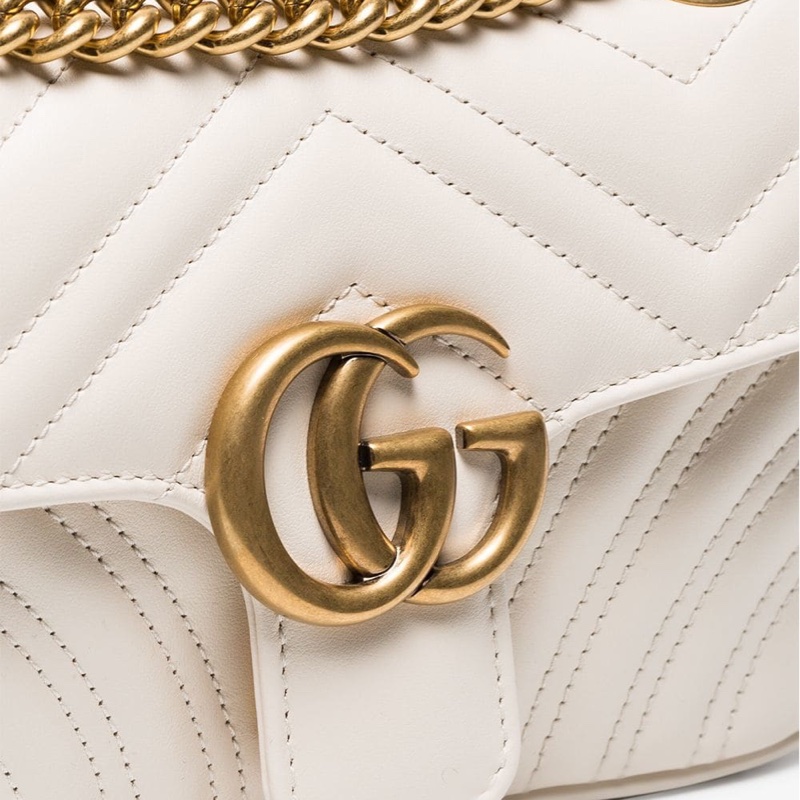 Gucci 女士 GG Marmont系列迷你肩背包均碼碼MINI、22X6X13CM-5