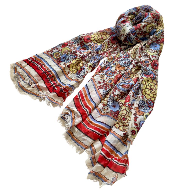 LOUIS VUITTON 花花 羊絨 圍巾-2